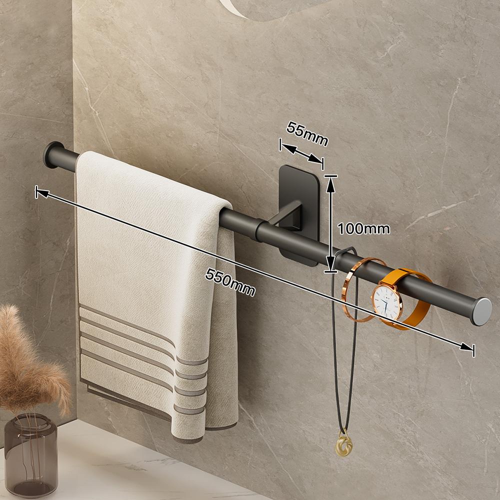 35/45/55 см вешалка для полотенец, вешалка для полотенец, держатель для банных полотенец, настенная подвесная штанга для полотенец, алюминиевая полка для ванной комнаты, кухонная полка для хранения