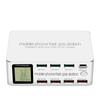 8 Ports USB Fast Charger Quick Charge QC3.0 PD3.0 Multi USB Charging Station LCD Digital Display Fast Charger for Iphone Android