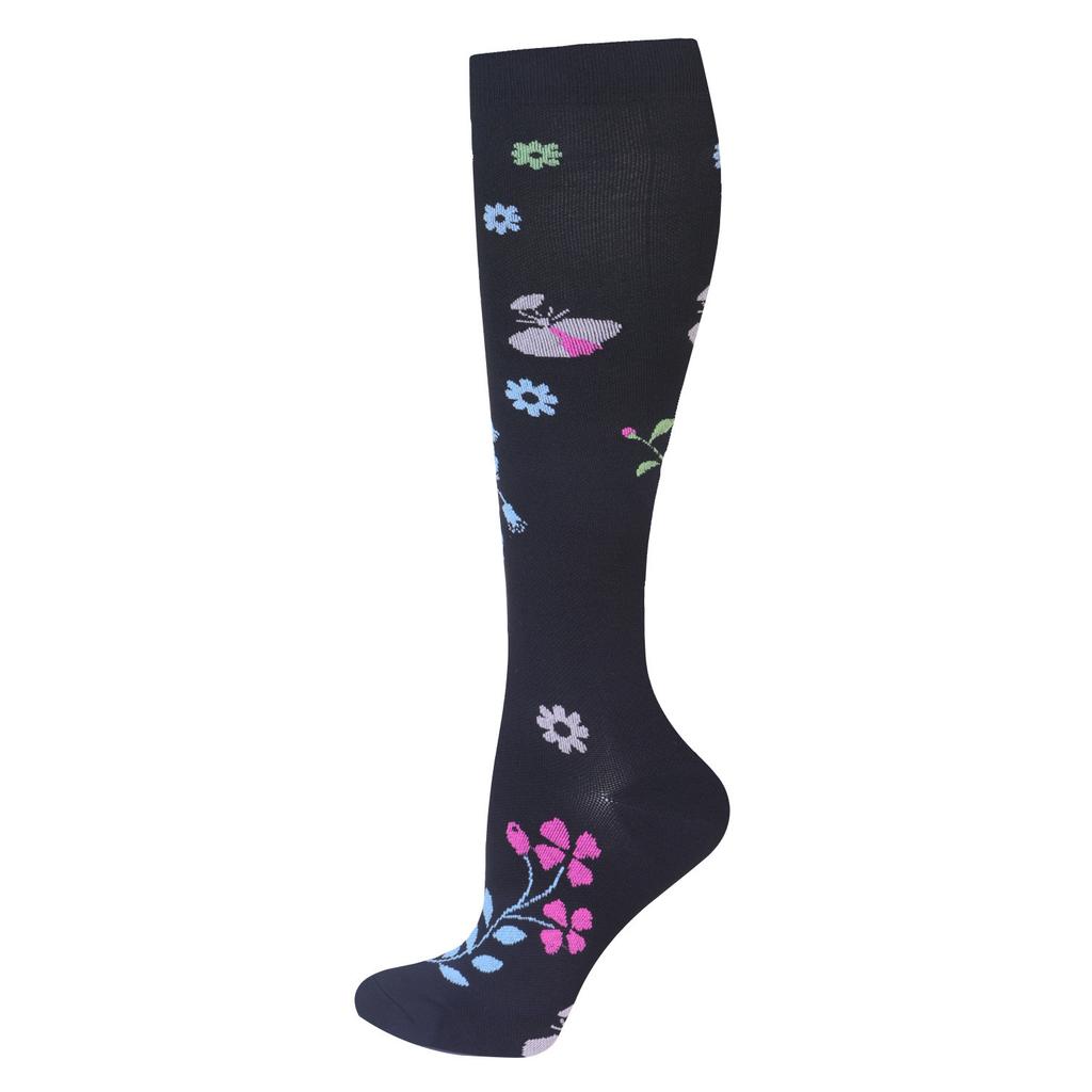 Unisex Compression Socks Calf Pressure Stockings Compresse Sports Marathon Varicose Veins Yoga Men Women Nurse Cartoon Pattern