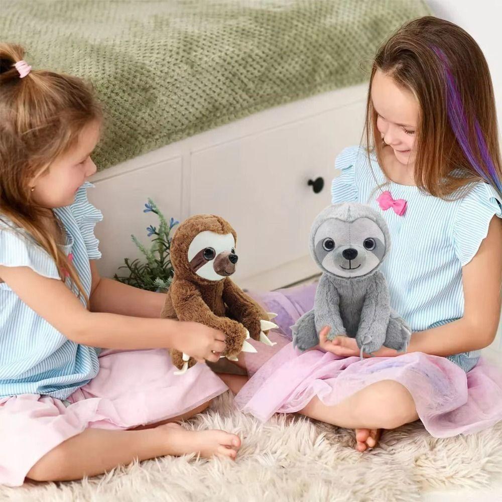 Soft Comfort Sloth Plush Toy Stuffed Animals Simulation Sloth Doll Stuffed Sloth  Birthday Gift