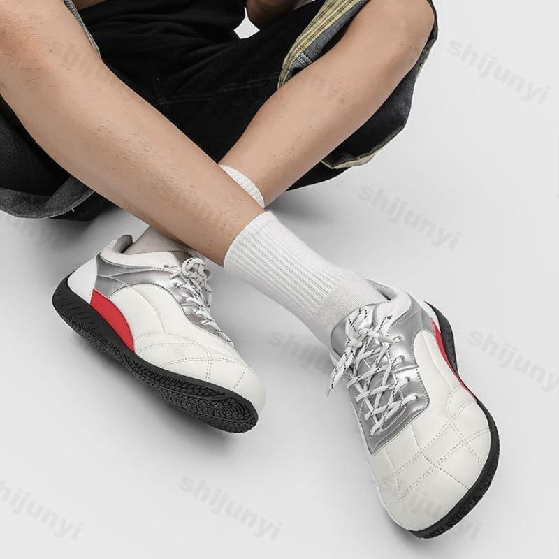 Мода 2025 Весна Новая Мужская Модная Тенденция Нескользящая Повседневная Спортивная Обувь Тонкая Подошва Низкий Верх Универсальные Удобные Кроссовки на Плоской Подошве со Шнуровкой