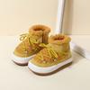 Baby Girl Snow Boots Winter High-top Boys and Children's Cotton Shoes Plus Velvet To Keep Warm Korean Baby Cotton