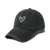 New Outdoor Fashion Sport Baseball Caps For Women Love Heart Embroidery Hat Cap Female Washed Cotton Dad Hat