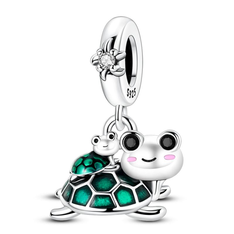 Ocean Модные Шармы-Подвески из Серебра 925 Пробы Дельфин Краб Лодка Пляж Бусины Подходят для Браслетов 3 мм Оригинальные DIY Продуманные Изделия Тонкой Работы Подарки