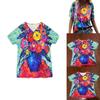 Summer Casual T Shirt With Floral Print And V Neck For Women
