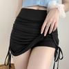 Shorts Skirts Female Harajuku Summer Autumn Period Ladies Thread Side Draw String Elastic Sexy Mini Skirts Womens Yoga Shorts