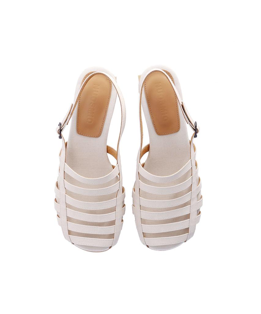 Nuosmiq Grid Slingback Sandals (Aramid Ivory)