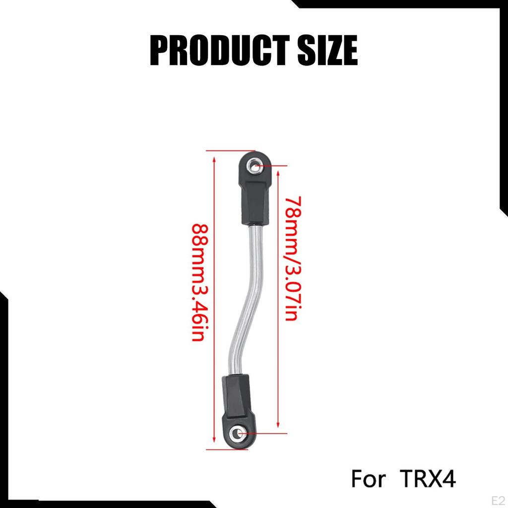 Servo Linkage Spare Parts, Stainless Steel Rod Link Linkage, Steering for TRX4 Trucks DIY