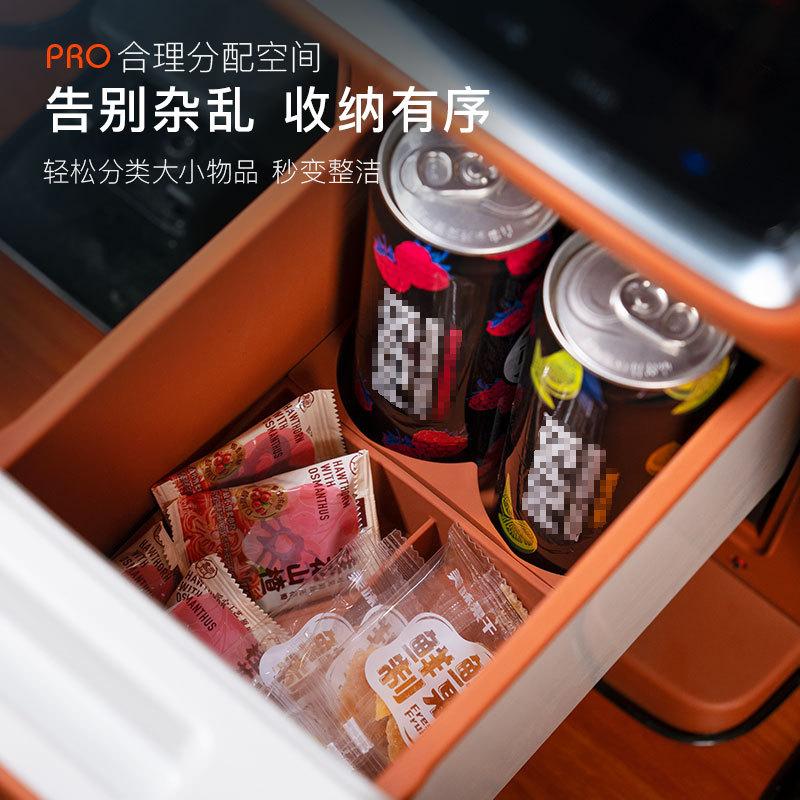 For AITO M9 24 Heater Cooler Box Silicone Pad Multi Grid Layering Refrigerator Protective Mat Car Interior Modified Accessories