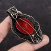 Red Fire Labradorite Pendant Copper Wire Wrapped Pendant Gemstone Jewelry Stylish Pendant Handmade Copper Wire Jewelry Special Occasion Gift