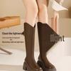 Женские ботфорты на массивном каблуке: Осень/Зима 2025, Сапоги-чулки на толстой подошве, Стиль горячей девушки