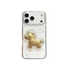 Мягкий чехол с золотой фольгой и каплями эпоксидной смолы для iPhone 13/14/15/16 Pro Max