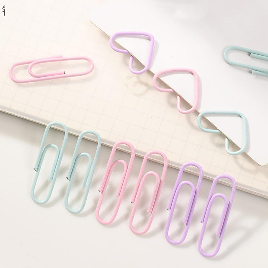 Набор скрепок Прочная упаковка Легкие Милые Портативные Многоцелевые Офисные скрепки Набор для семьи школы бизнеса Зеленый