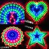 Sunflower Star Peacock Heart Shape Led String Lights For Home And Outdoor Festivities
