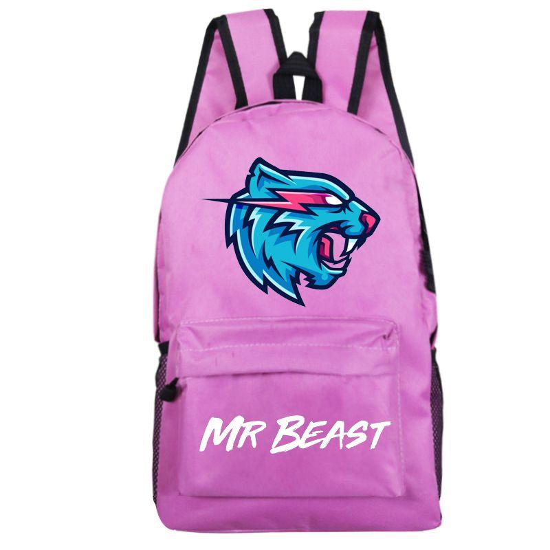 Рюкзак Mr Beast Lightning Cat большой вместимости, школьная сумка из дышащего материала