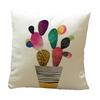 Timeless Tropical Flower Cactus Cushion Cover For Elegant Home Styling