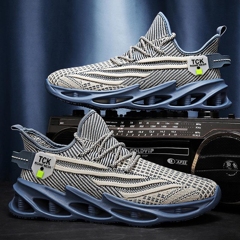 Мода 2024 НОВЫЕ летние мужские тонкие кроссовки Tide Hollow Breathable мужские кроссовки бренда Tide Running Net Shoes Youth Blade Shoes