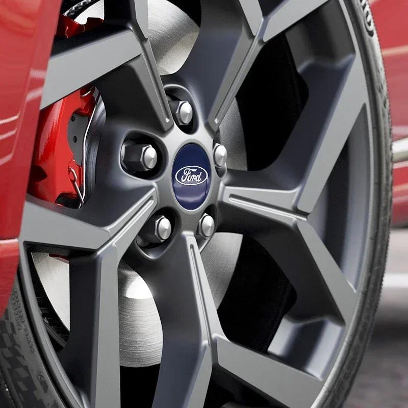 Автомобильная наклейка 2026 Ford 2025 Горячая 4 шт. 56/60/65 мм Автомобильные декоративные аксессуары для экстерьера Наклейки на центральные колпачки ступиц Колесные аксессуары Для