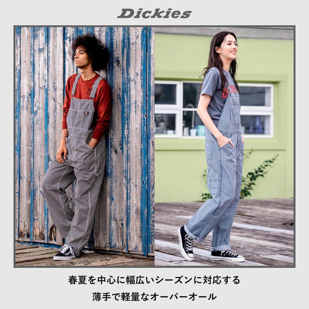 Dickies Overalls Hickory Stretch Cooling Dickies Pro Uni Sticker Size L D-7109, Workwear, Year-Round, CO-COS Included, Navy,