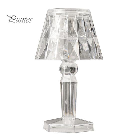 Ночник, 3 цвета, энергосберегающий, на батарейках, настольная лампа из искусственного хрусталя, светодиодный прикроватный светильник, украшение для вечеринки