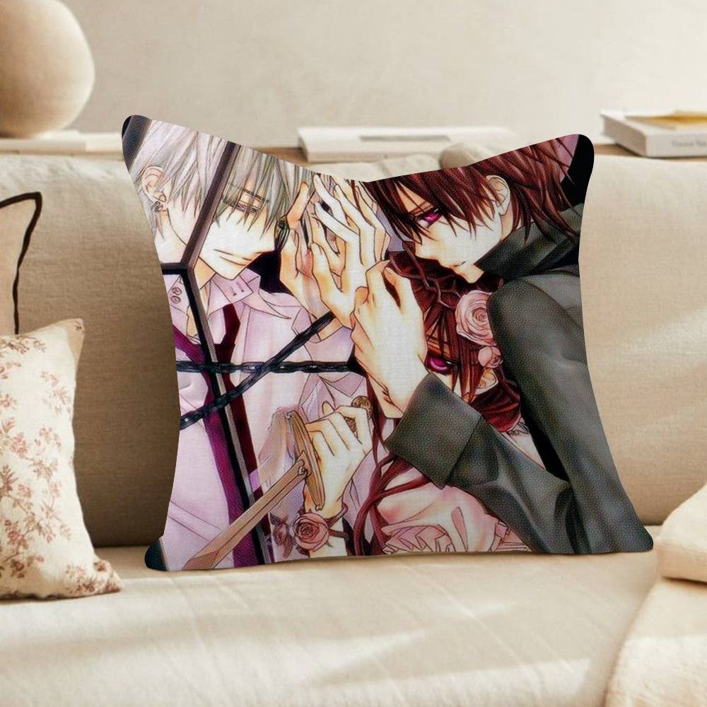 PC Anime VVampire Knight Cushion Cover Car Throw Pillow Case For Sofa Car Christmas Gift