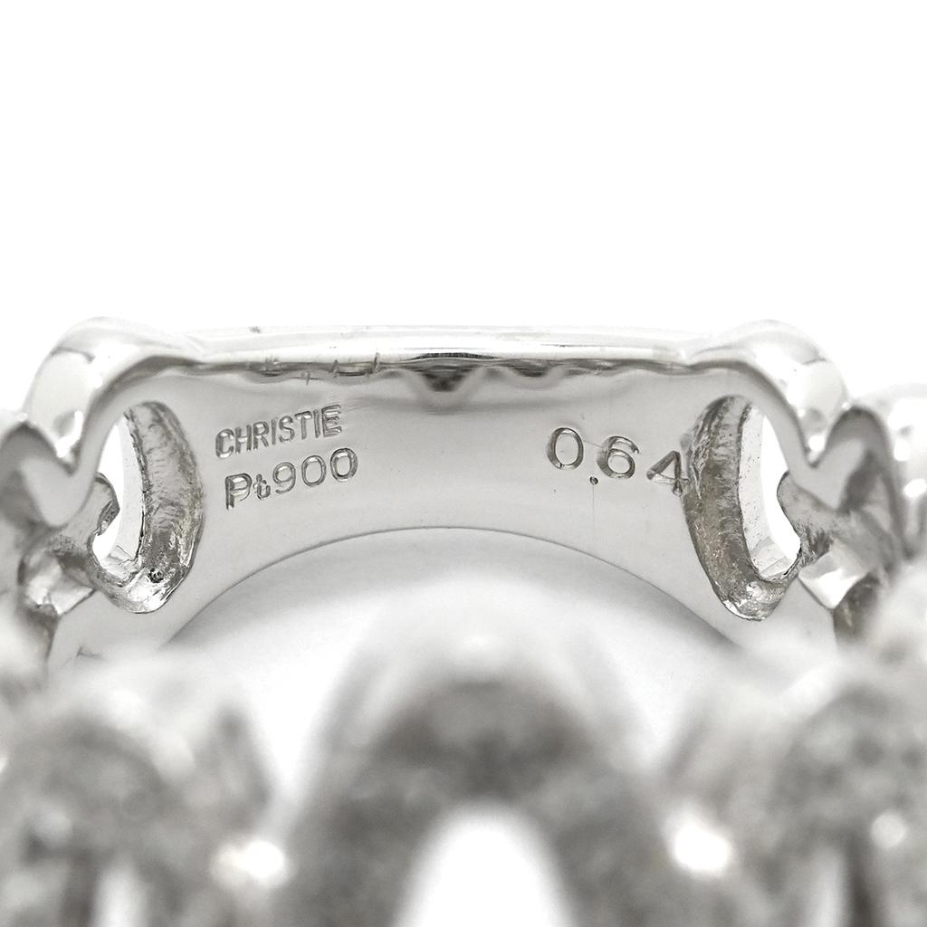 NON BRAND - Pave Diamond Design RingRing ring Pt900/diamond #12(JP Size) Array