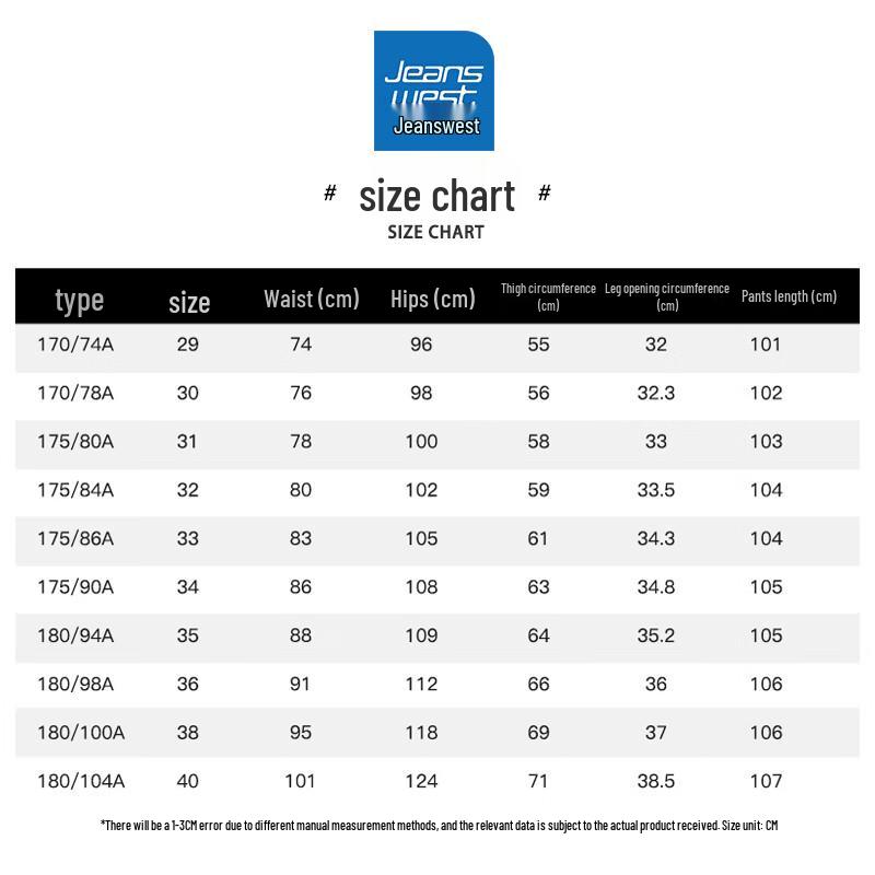 Мужские джинсы деним свободного прямого кроя Jeanswest