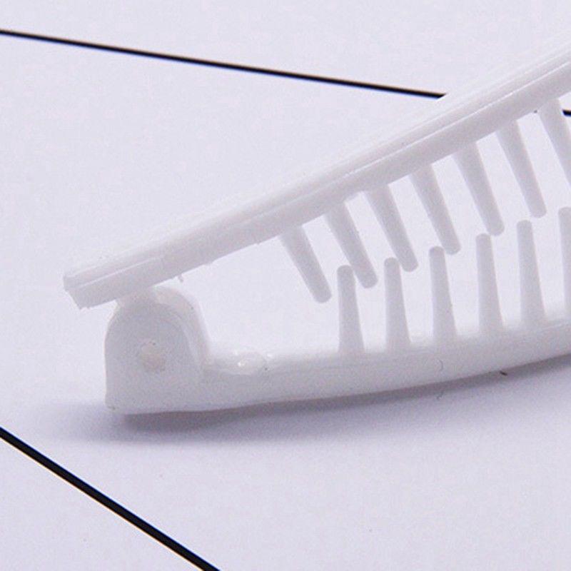 Hair Wave Clip Hairpin Shape Plain Comb Clip Ponytail Holder Black/White Korea Bangs Comb Banana Unique
