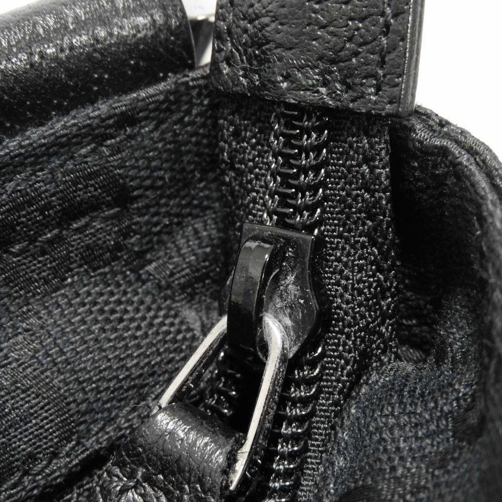 Used GG Canvas Messenger Bag 9539 256100 7921 Calfskin Crossbody with Embossed Logo, Black Men's from Japan AUTHENTIC