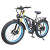 KETELES K800Pro Dual Motor Electric Bike with 2×1000W, 48V 23AH, AI Alloy Crown Suspension Fork, Twist Throttle, 26"×4.0" Fat Tyre Road E-Bike