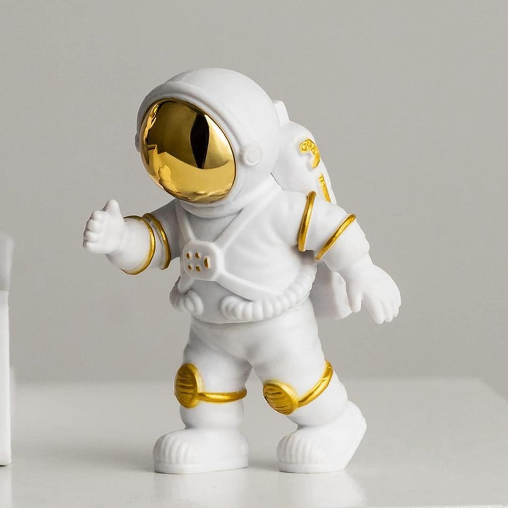 Polyvinyl Chloride 3Pcs Astronaut Action Figurine Home Decor Astronaut Statue Study Office Desk Decor Showpiece Gift Decoration Accessories