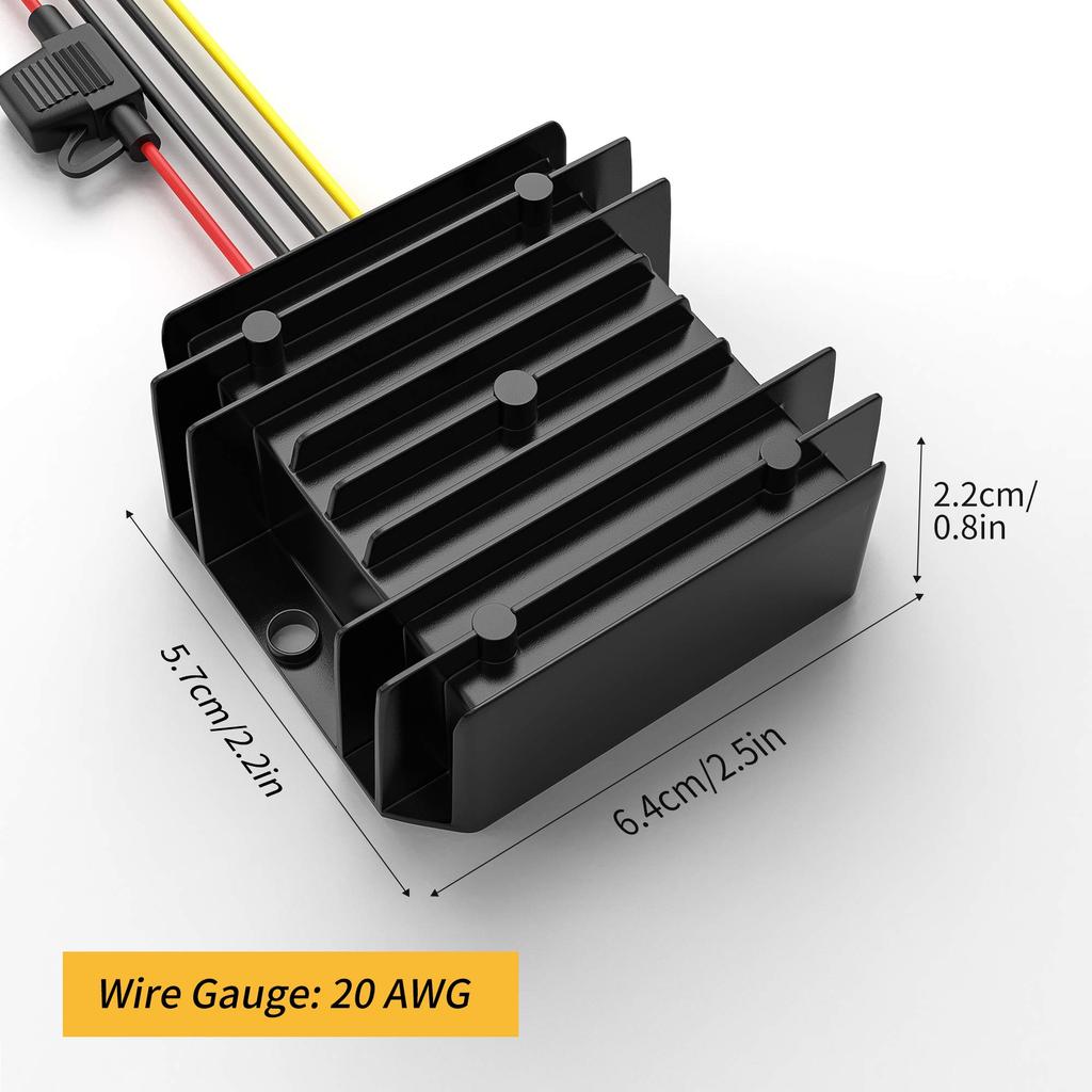 До 50 Вт Высокий IP67 с предохранителем Преобразователь 12 В в 5 В для и светодиодных устройств Преобразователь DC-DC, понижающий, 8-40 В 5 В, 10 А, Преобразователь DC/DC, 5 В, Ток,
