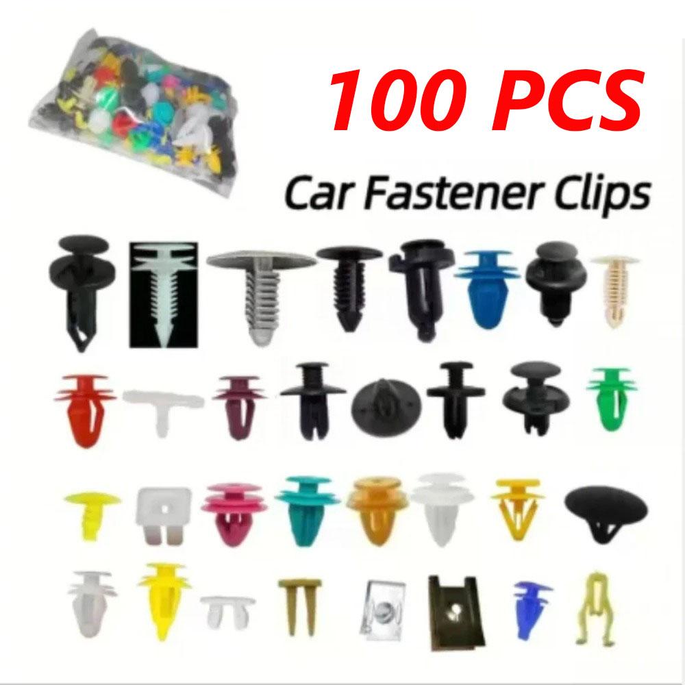 500/200/100Pcs 30 Kinds Mixed Auto Fastener Car Bumper Clips Retainer Car Fastener Rivet Door Panel Liner for All Car