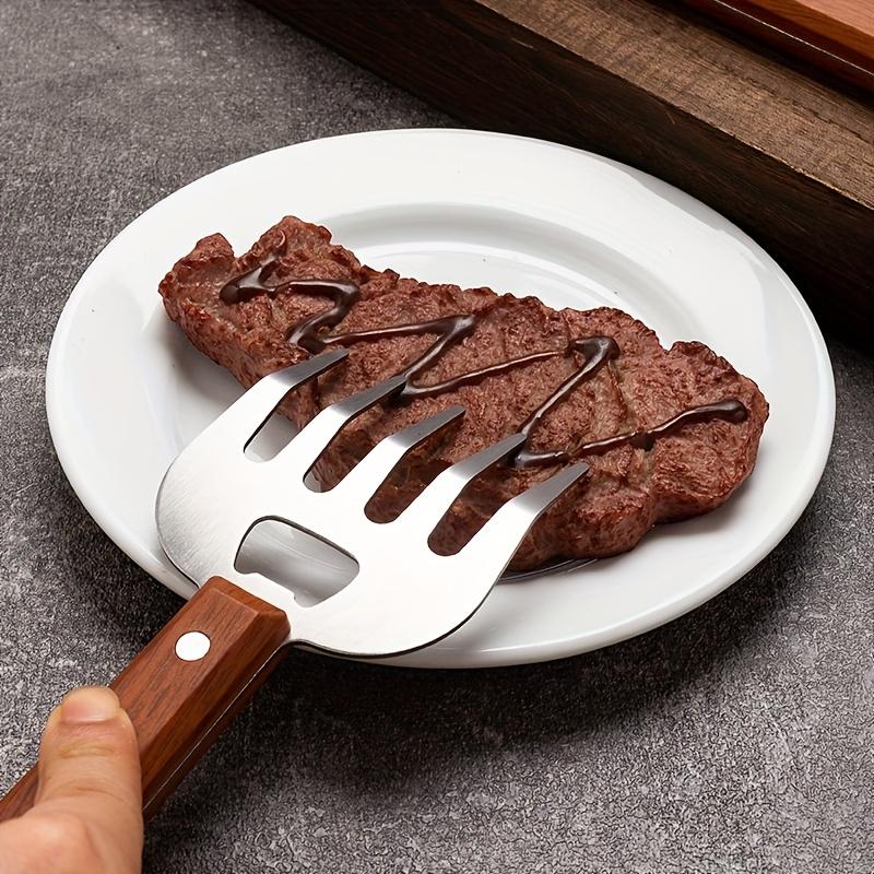 1 шт. Вилка для мяса «Медвежья лапа» из нержавеющей стали, вилка для барбекю с длинной ручкой, многофункциональный инструмент для разрывания мяса, безопасный для пищевых продуктов, для барбекю и приготовления на открытом воздухе