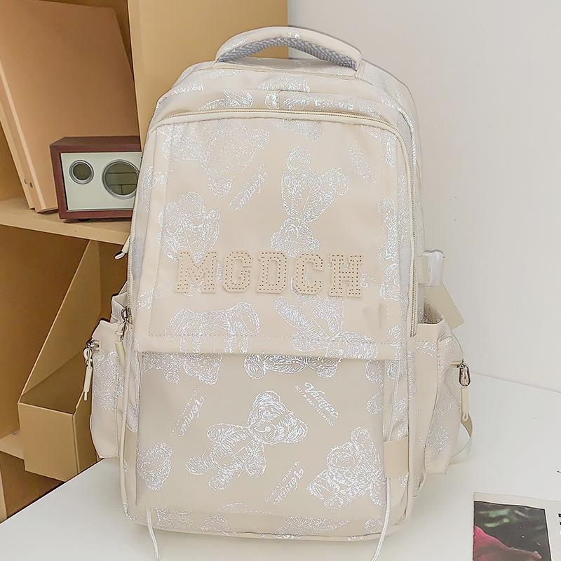 School Bag College Student Girl High School Student Burgundy Male Backpack Junior High School Student Elementary School Student