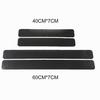 4Pcs 4D Carbon Fiber Авто Наклейки на пороги автомобиля против царапин Защитная крышка