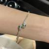 2024 Women's Adjustable Green-Eyed Snake Bracelet - Fashionable, Lightweight, and Stylish Hand Jewelry