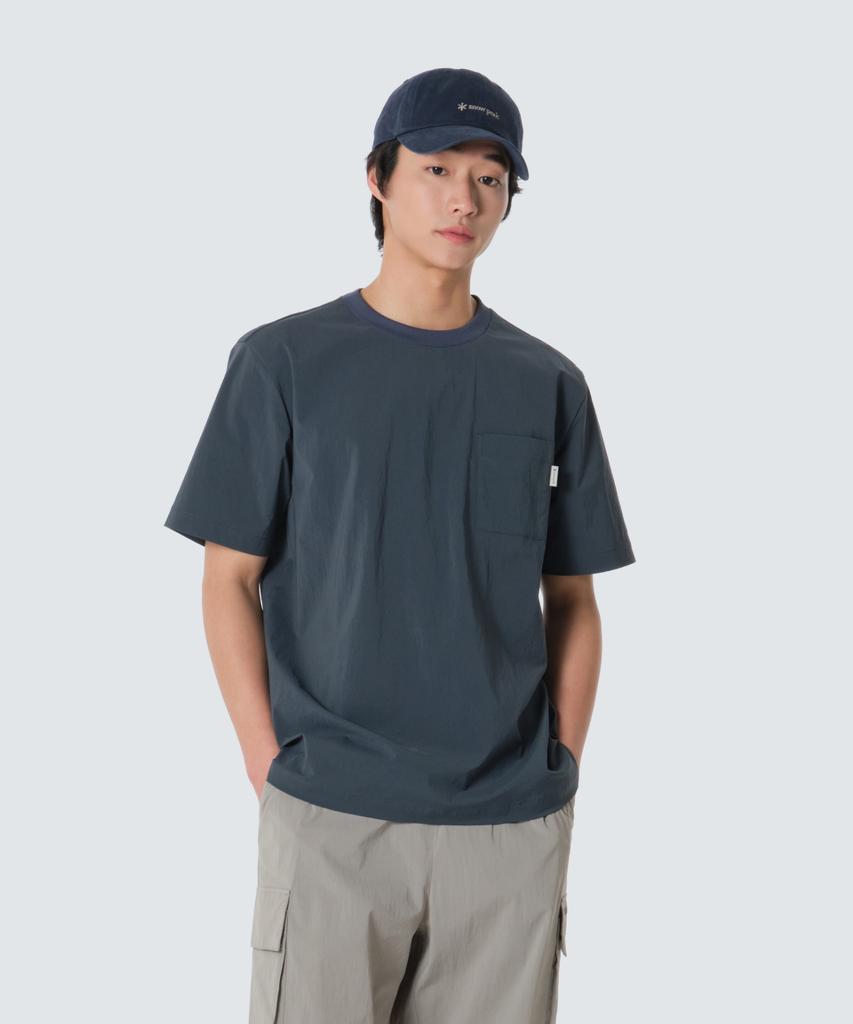 SNOWPEAK APPAREL Root Basic Short Sleeve T-Shirt (S26Murts80) Vintage Blue