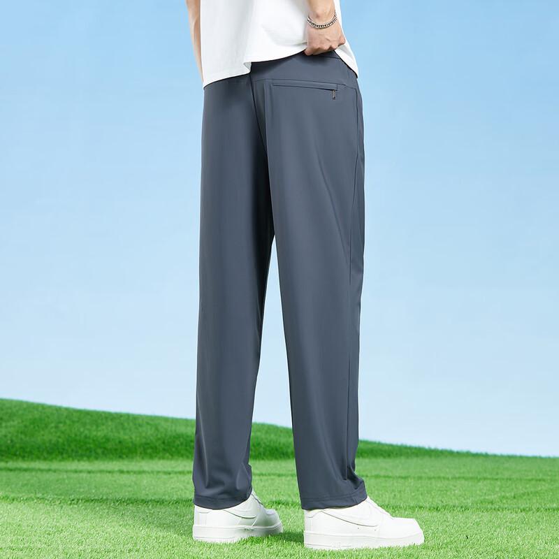 JEEP Men's Summer Ice Silk Casual Straight-Leg Pants