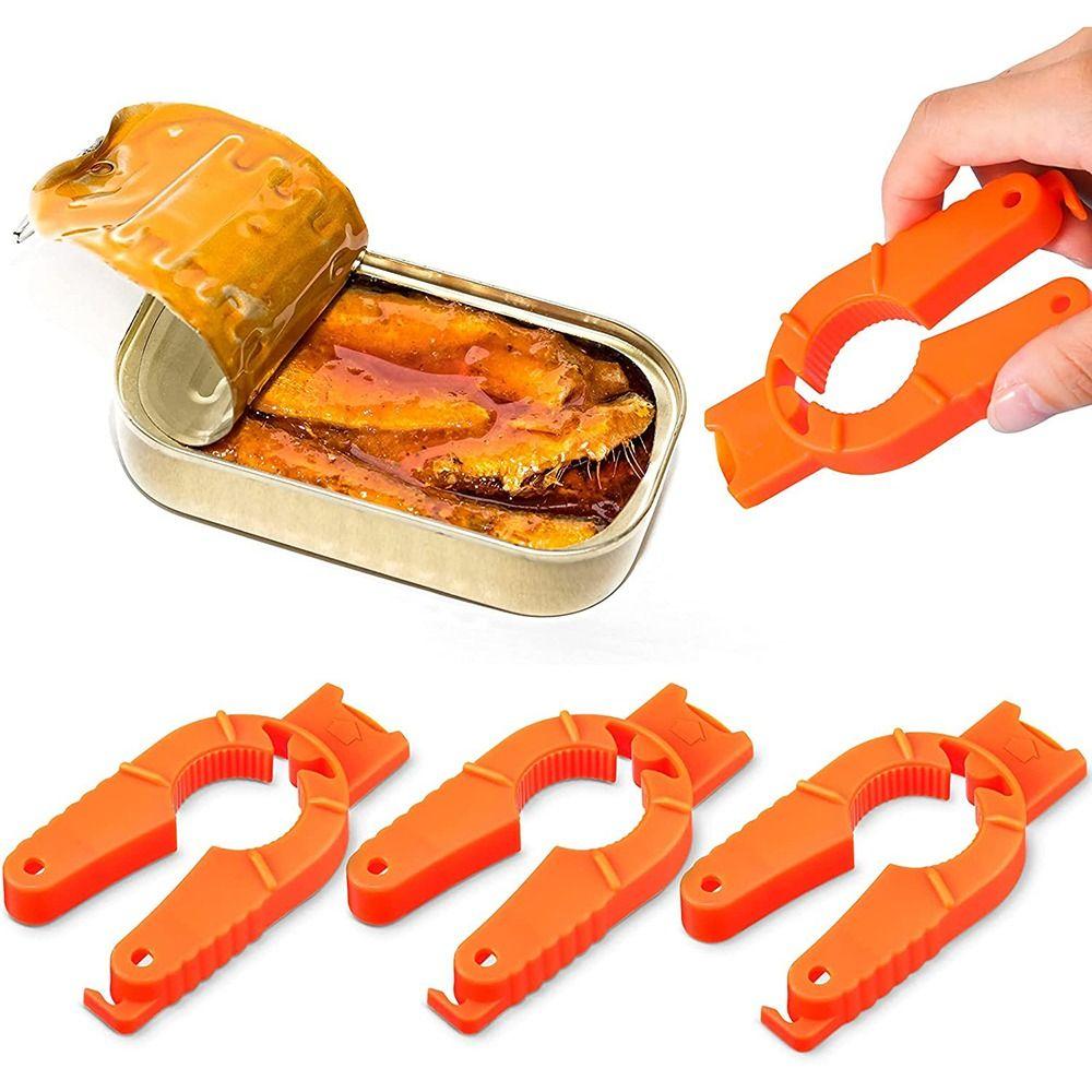 Effortless Adjustable Plastic Manual Bottle Opener Can Opener Kitchen Tool Jar Lid Gripper