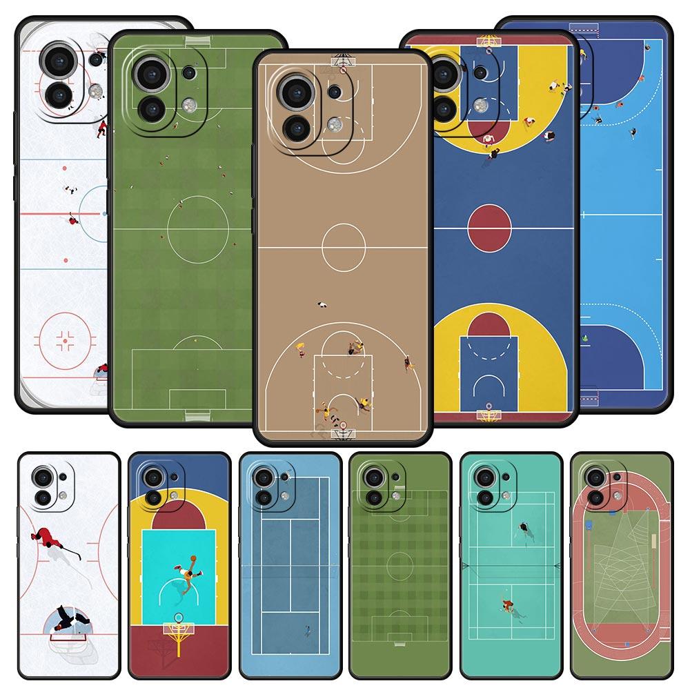 Football Basketball Tennis Sports Case For Xiaomi 13 12 11 Lite 12T 11T 10T 9T Mi Poco X5 M4 M3 X4 X3 Pro F5 F4 F3 GT 5G Cover