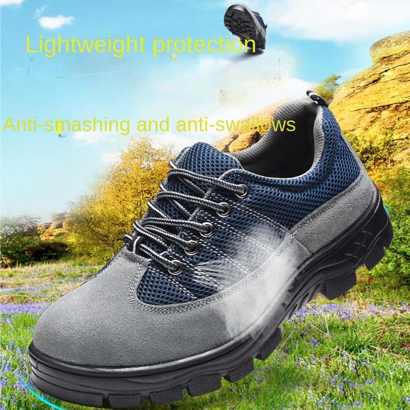 Labor Insurance Shoes Anti-smashing and Anti-piercing Work Shoes Wear-resistant and Breathable Safety Shoes Protective Insulating Shoes
