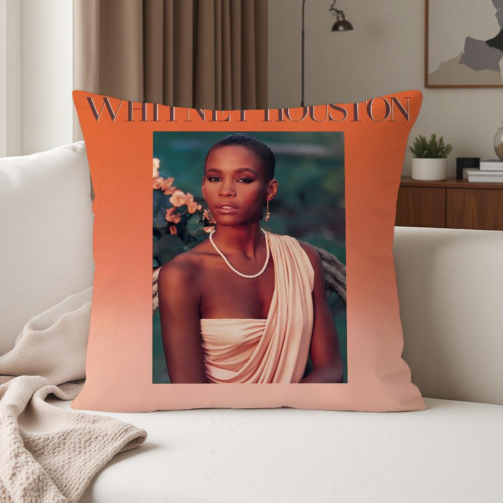 Singer Wwhitney Houston Pillow Case Suitable For Bedrooms Living Rooms Cars Home Decoration