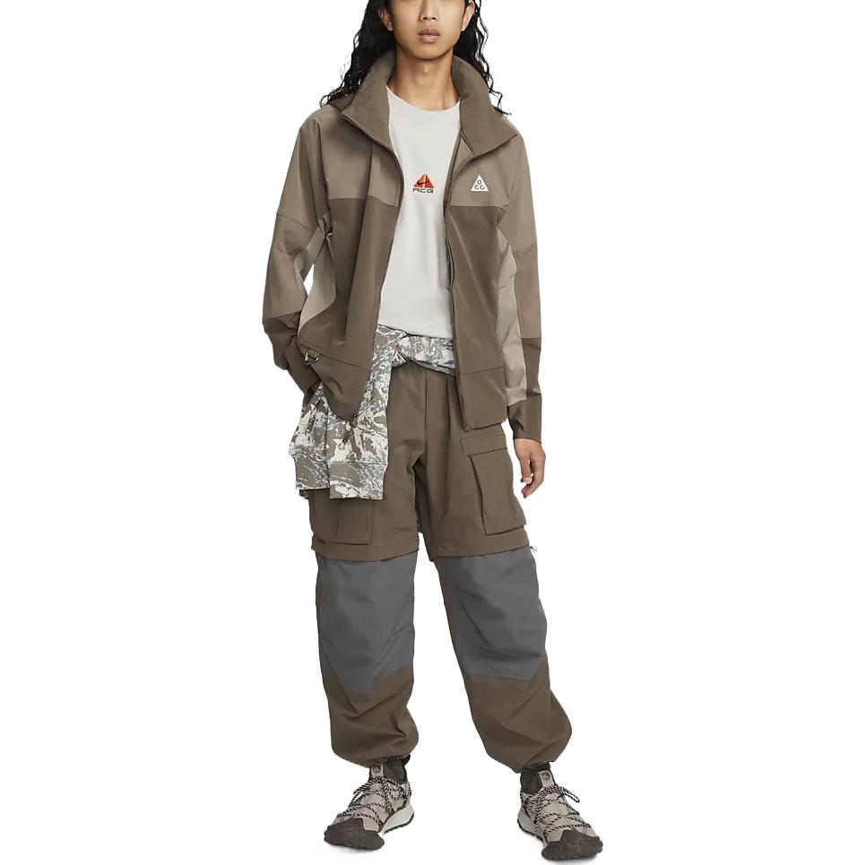 Nike Мужские куртки ACG Коричневые С капюшоном Умеренные Другие DH3104-004