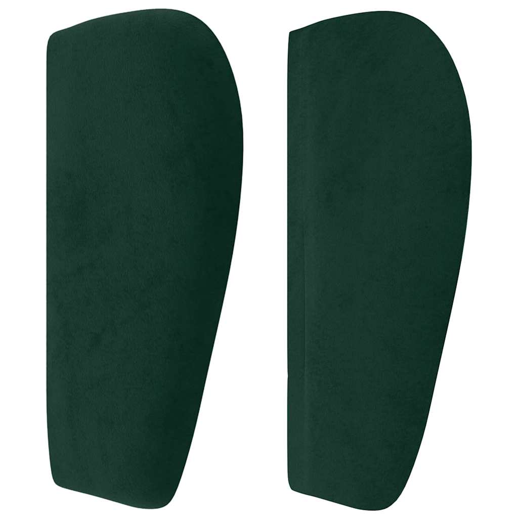 Headboard with Ears Dark Green 163 x 23 x 78 88 cm Velvet