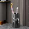Metal Umbrella Stand Storage Rack Large Capacity Hollow Design Rustproof Indoor/Outdoor Small Large Umbrella Holder