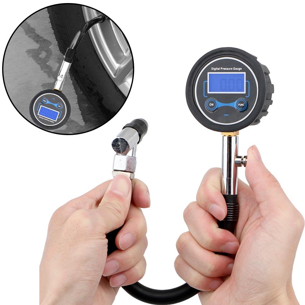 Tester Monitoring System Auto Tire Pressure Gauge High Precision LCD Display Tire Repair Tools Digital Tire Tester