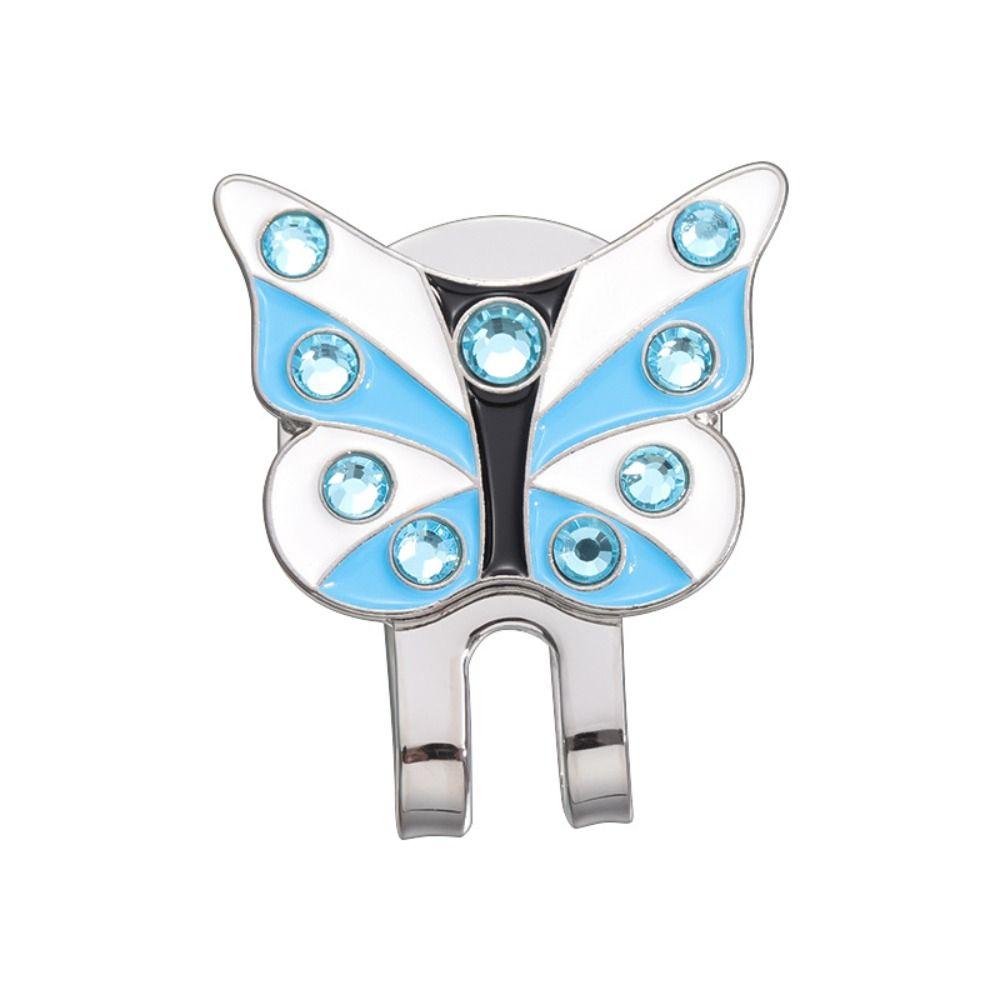 Butterfly Shape Golf Ball Marker Brim Clip Golf Hat Marker Golf Lovers Golf Cap Clip Women Girls