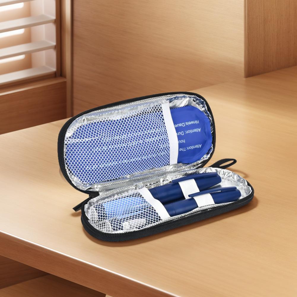 Портативная сумка-охладитель для инсулина, водонепроницаемая ПУ, карманная, защитная для таблеток, многоразовая, термоизолированная, медицинский охладитель для диабета