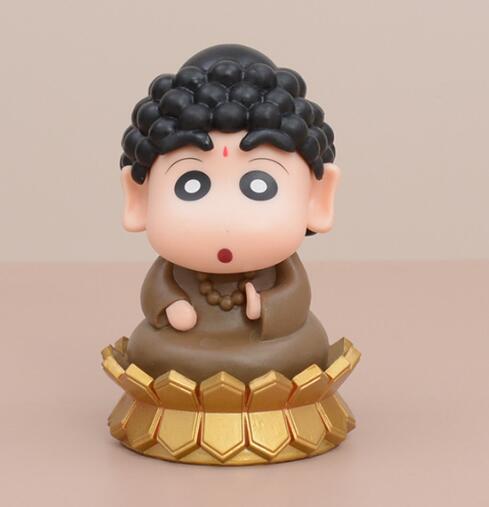 2 Signs Crayon Shin-chan cos Lord Buddha Симпатичные аниме-фигурки-игрушки